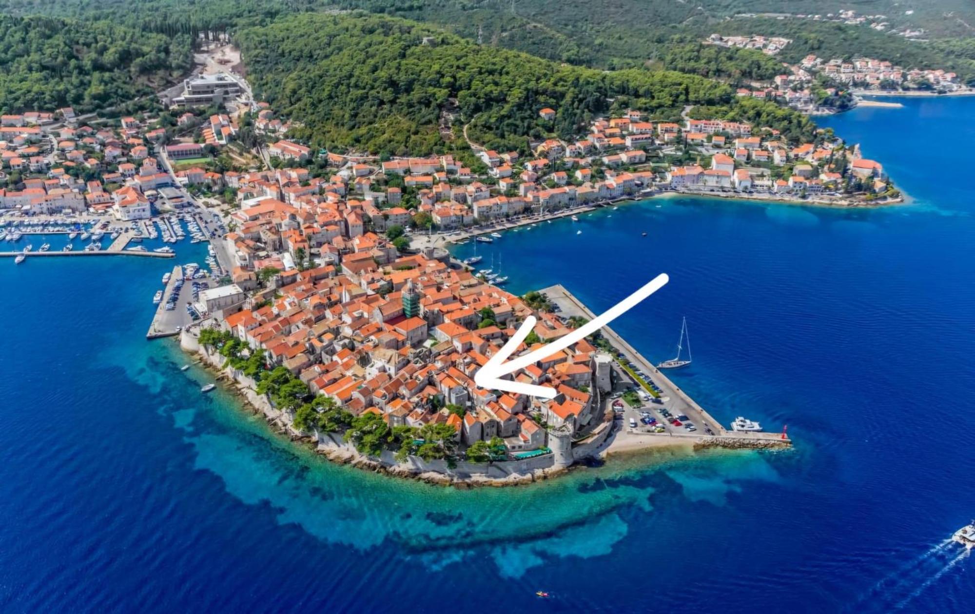 Apartment Revelin In Old Town Korcula Exteriör bild